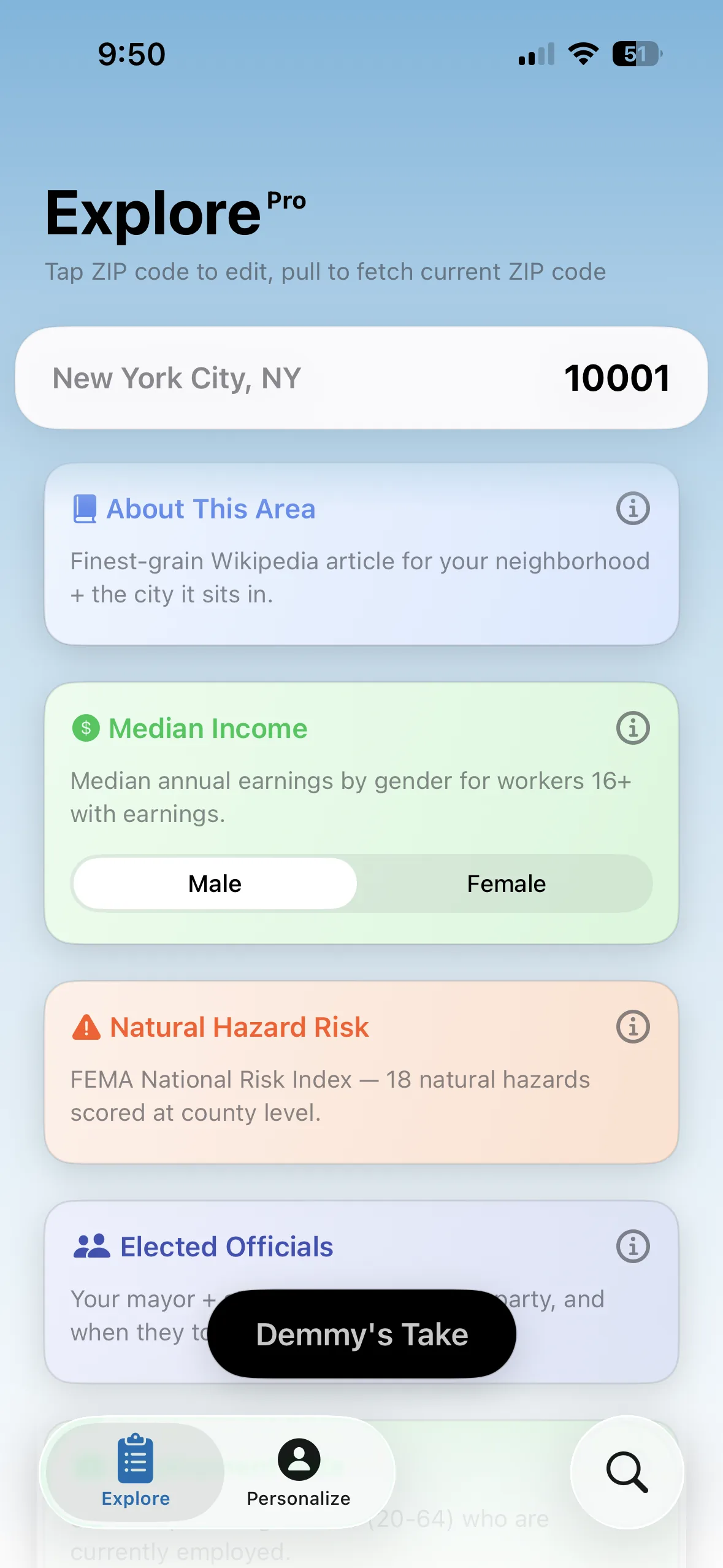 Search any ZIP